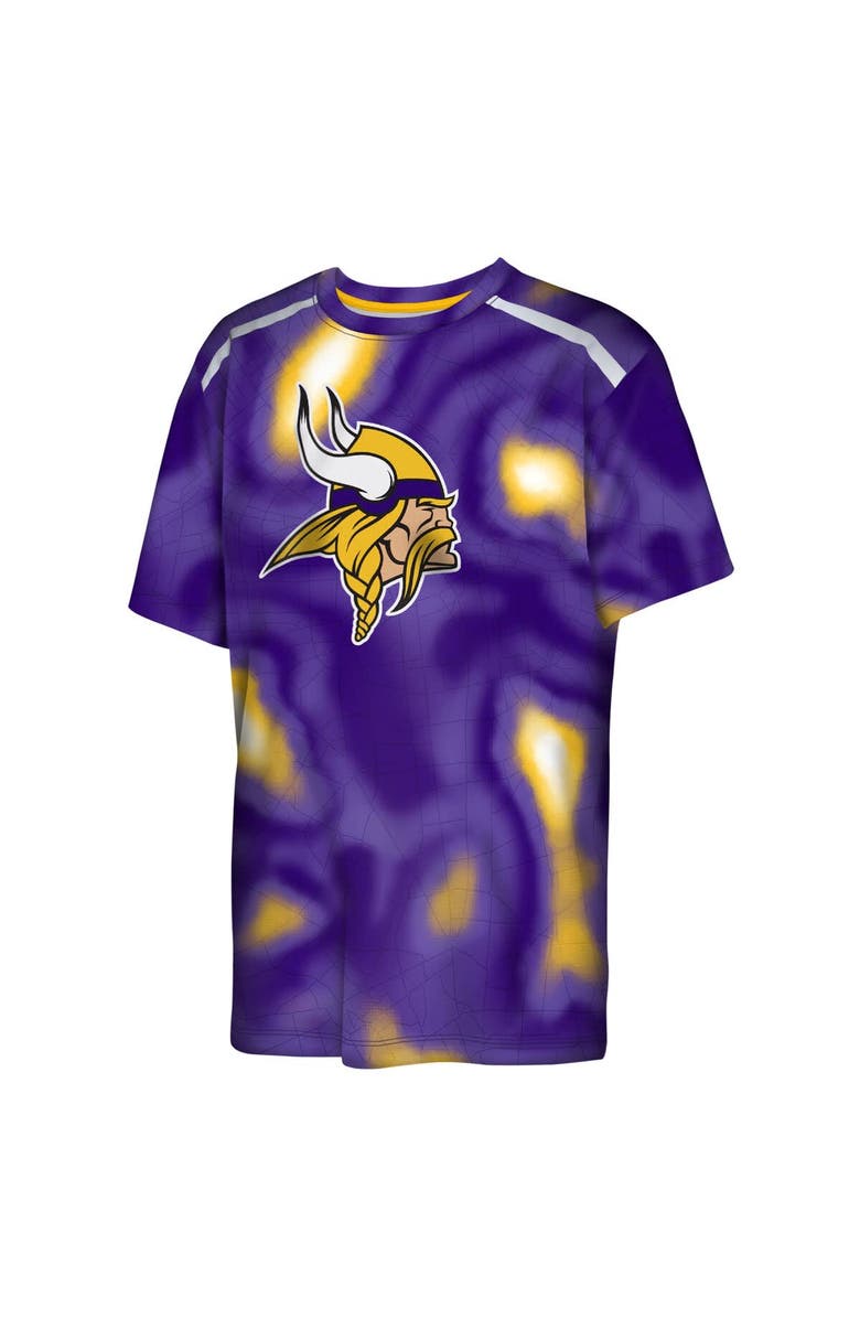 Outerstuff Youth Outerstuff Purple Minnesota Vikings End Zone Dri-Tek T-Shirt, Alternate, color, Purple