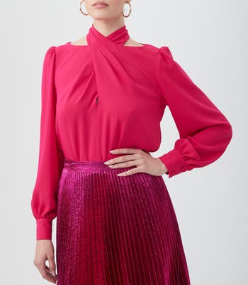トリーナターク Trina Turk Kanai Top レディース シャツ トップス Black Tanvi Top