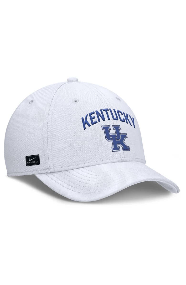 Nike Men's Nike White Kentucky Wildcats 2025 On-Field Rise Performance Flex Hat, Alternate, color, White