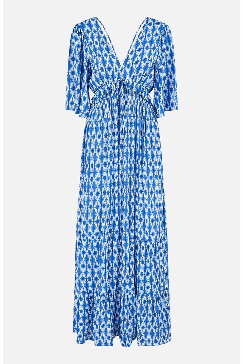 Maxi Dress With Cross Over Back, Alternate, color, Blue