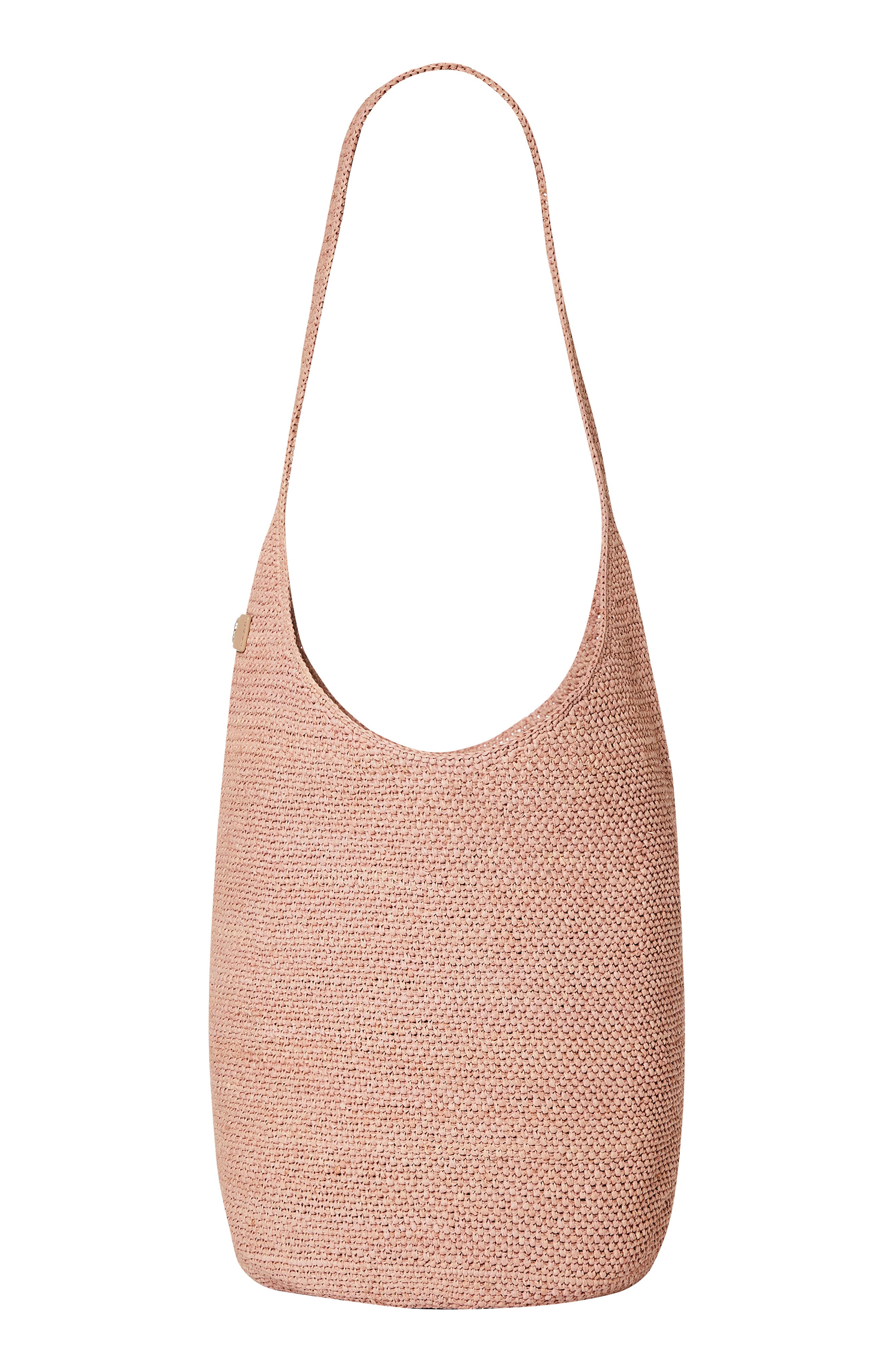 Helen Kaminksi Carillo Woven Raffia Sac Bucket Bag, Main, color, LIGHT MUSK/ BISCUIT