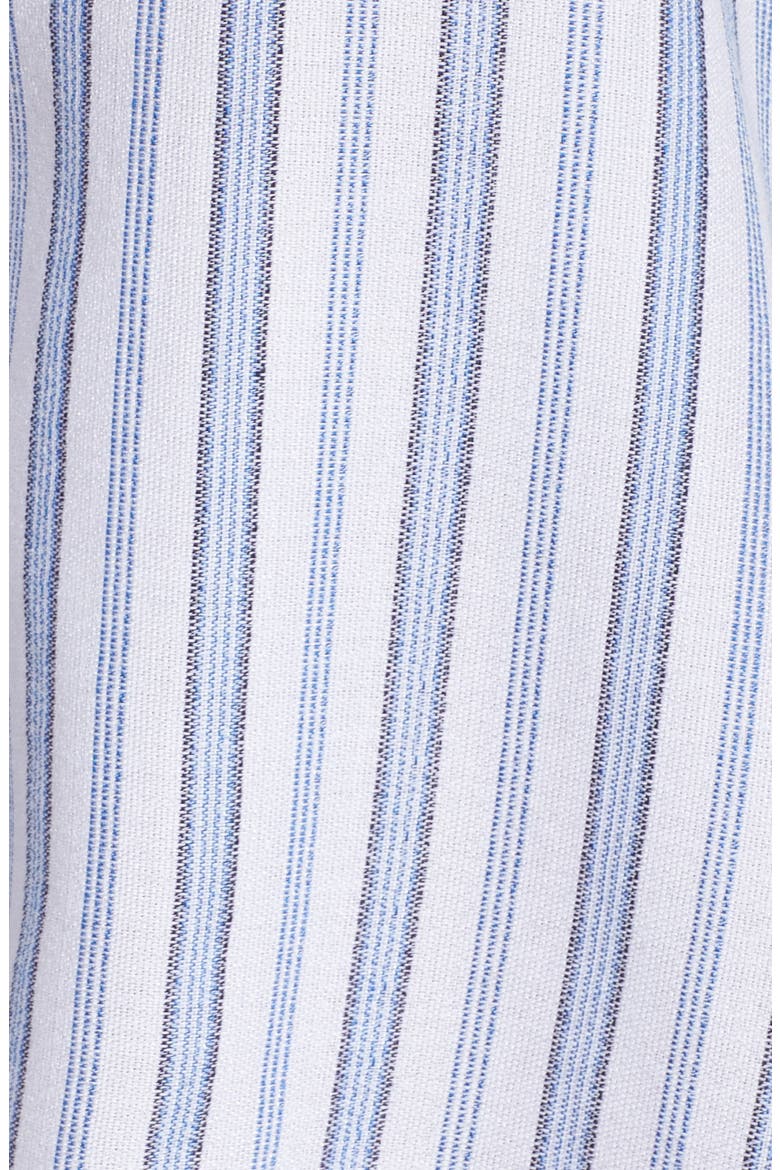 Ticking Stripe Cover-Up Tunic, Alternate, color, WHITE