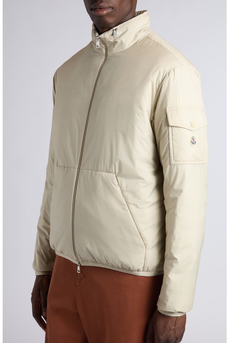 Breezes Short Padded Jacket, Alternate, color, OYSTER GRAY