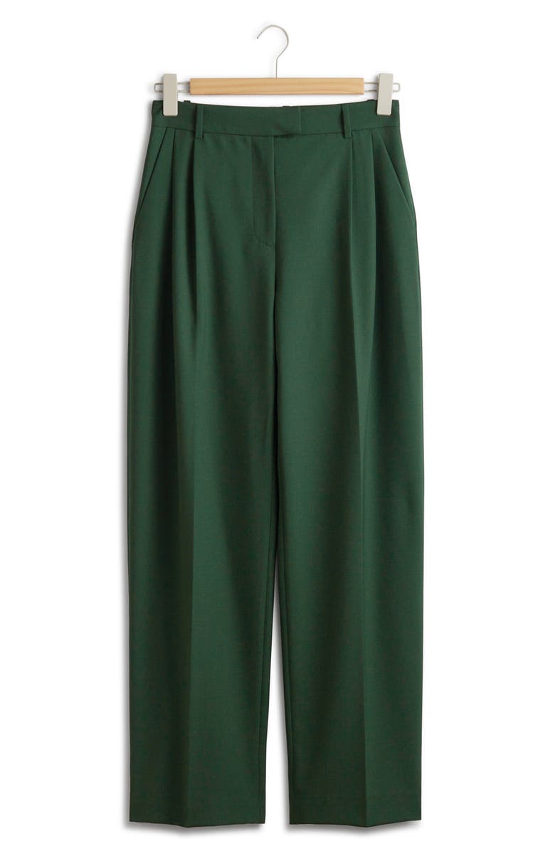 & Other Stories Pleated Straight Leg Pants, Alternate, color,
