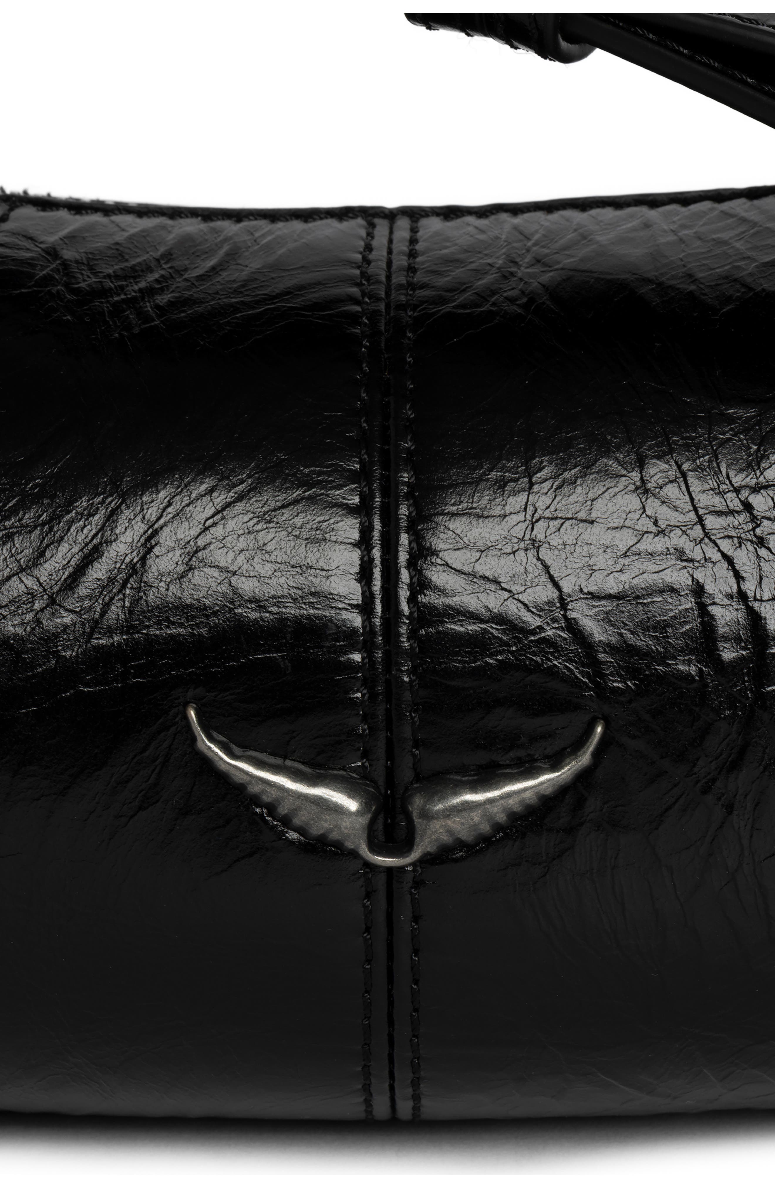 Zadig & Voltaire Le Roudoudou Patent Leather Shoulder Bag, Alternate, color, 