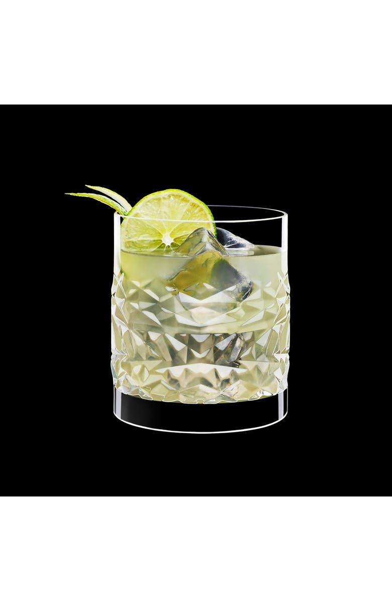 Luigi Bormioli Mixology Textures Set of 4 Double Old Fashioned Glasses, Alternate, color, 