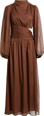 Petal & Pup Neveah Long Sleeve Maxi Dress