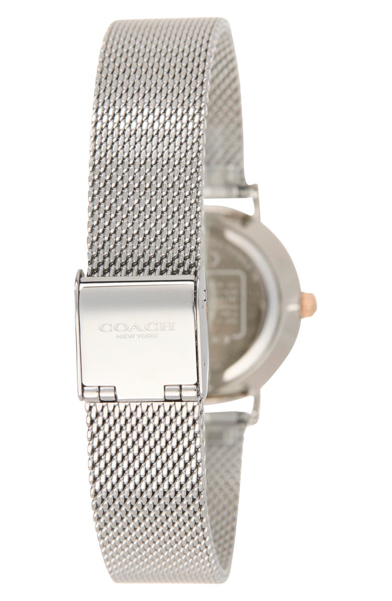 COACH Perry Mesh Bracelet Watch, 32mm, Alternate, color, Silver