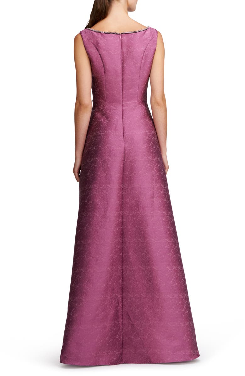 Kay Unger Penelope Embellished Neck Gown, Alternate, color, Berry Sorbet