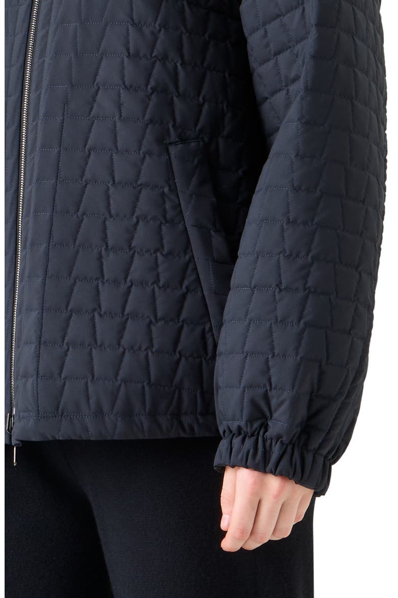 Davis Quilted Techno Taffeta Parka, Alternate, color, DENIM-BLACK