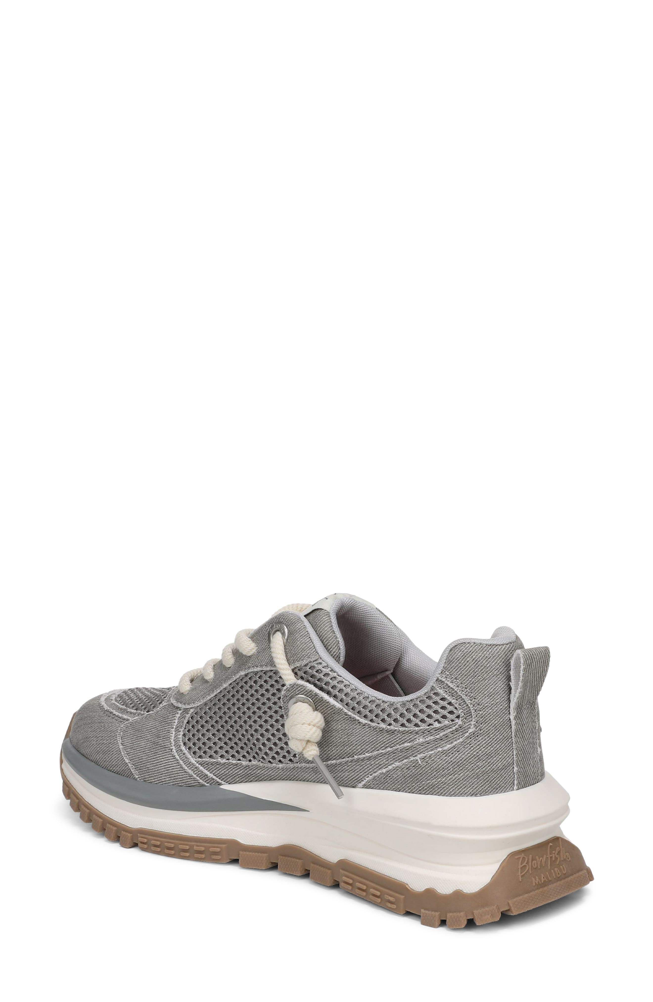 Blowfish Malibu Leotina Trainer Sneaker, Alternate, color, Marine Grey Canvas