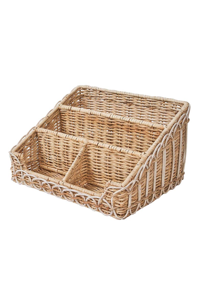 Juliska Provence Rattan Stationary Caddy, Alternate, color, Whitewash