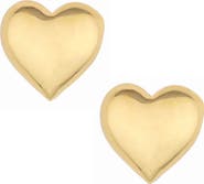 Ettika Puffy Heart Stud Earrings
