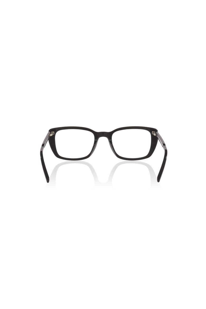 49mm Rectangle optical glasses, Alternate, color, Black