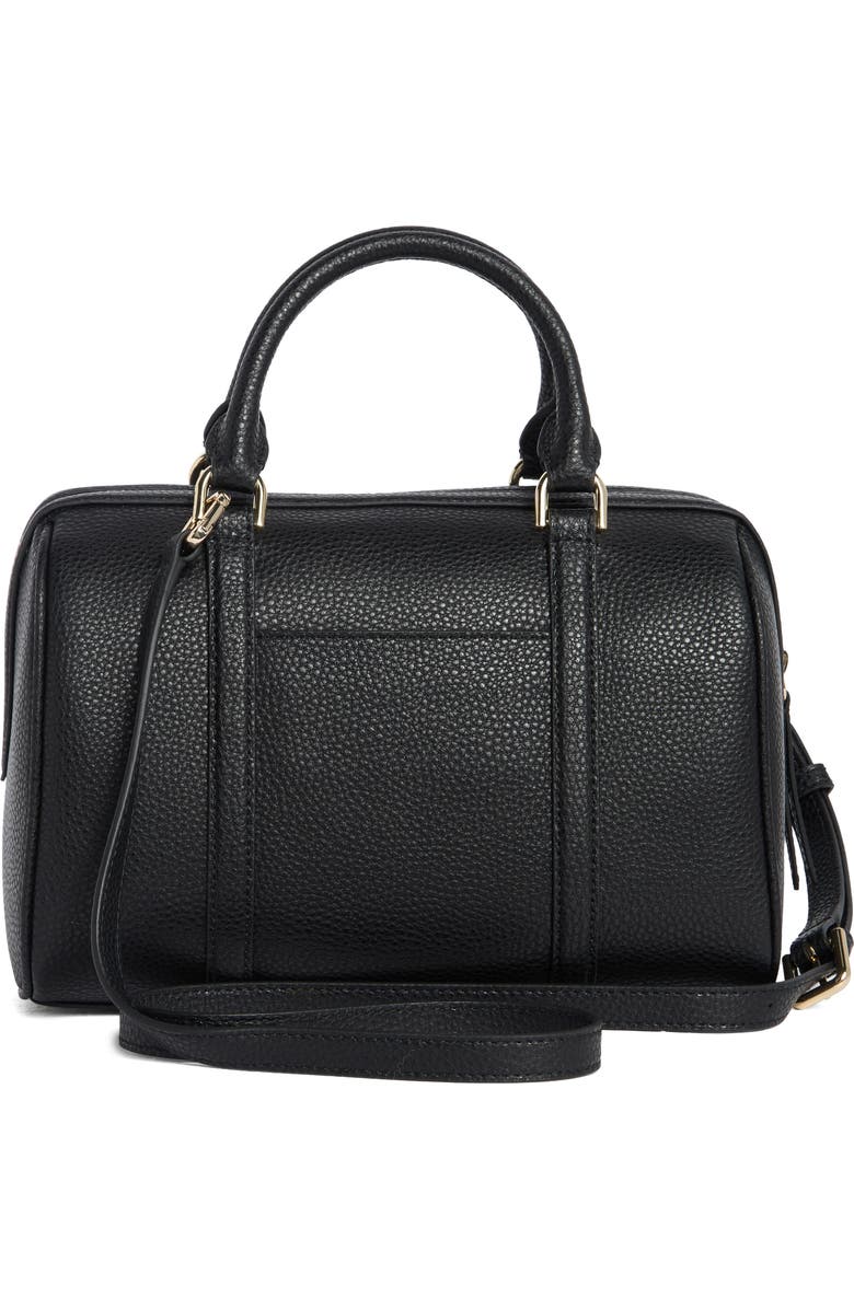 Furla Mia Lissa Small Leather Boston Bag, Alternate, color, Nero