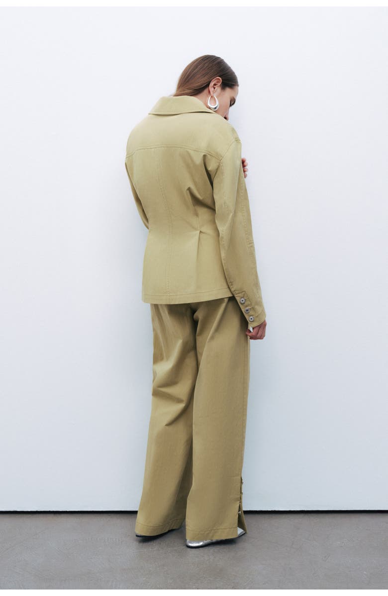 Nocturne Double-Breasted Jacket with Metal Button Detail, Alternate, color, 