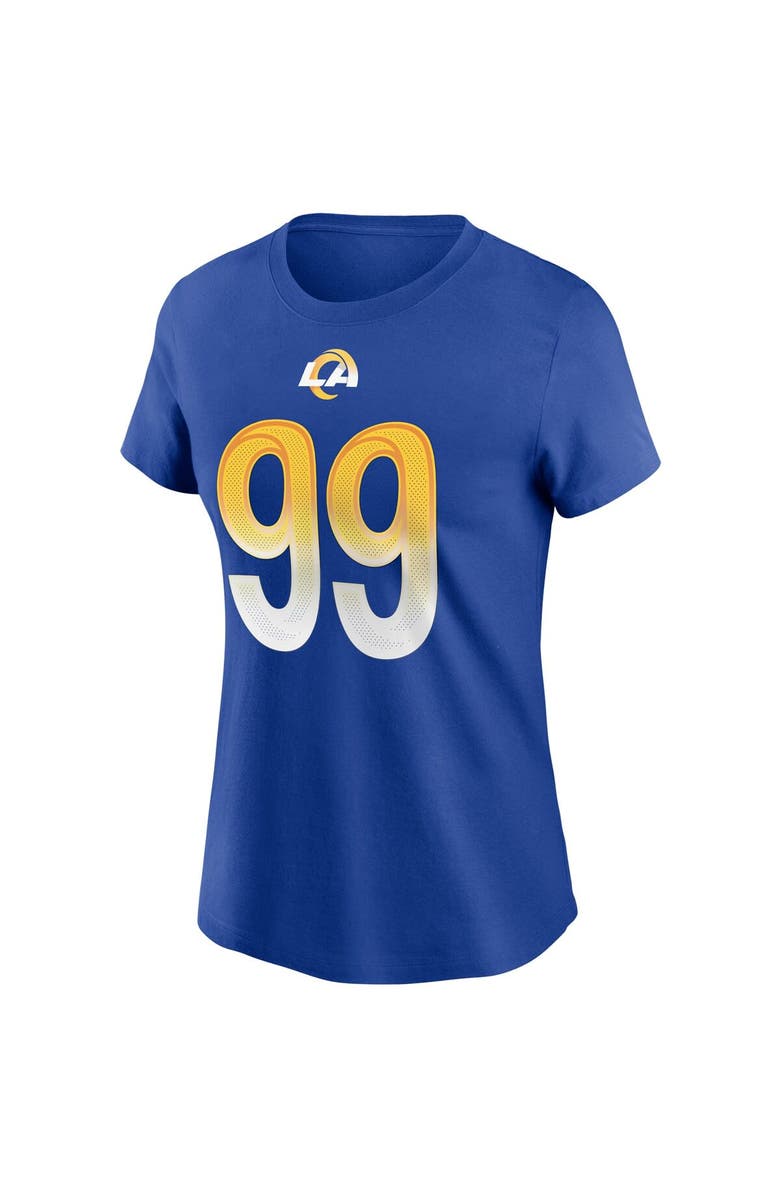 Nike Women's Nike Aaron Donald Royal Los Angeles Rams Name & Number T-Shirt, Alternate, color, Royal
