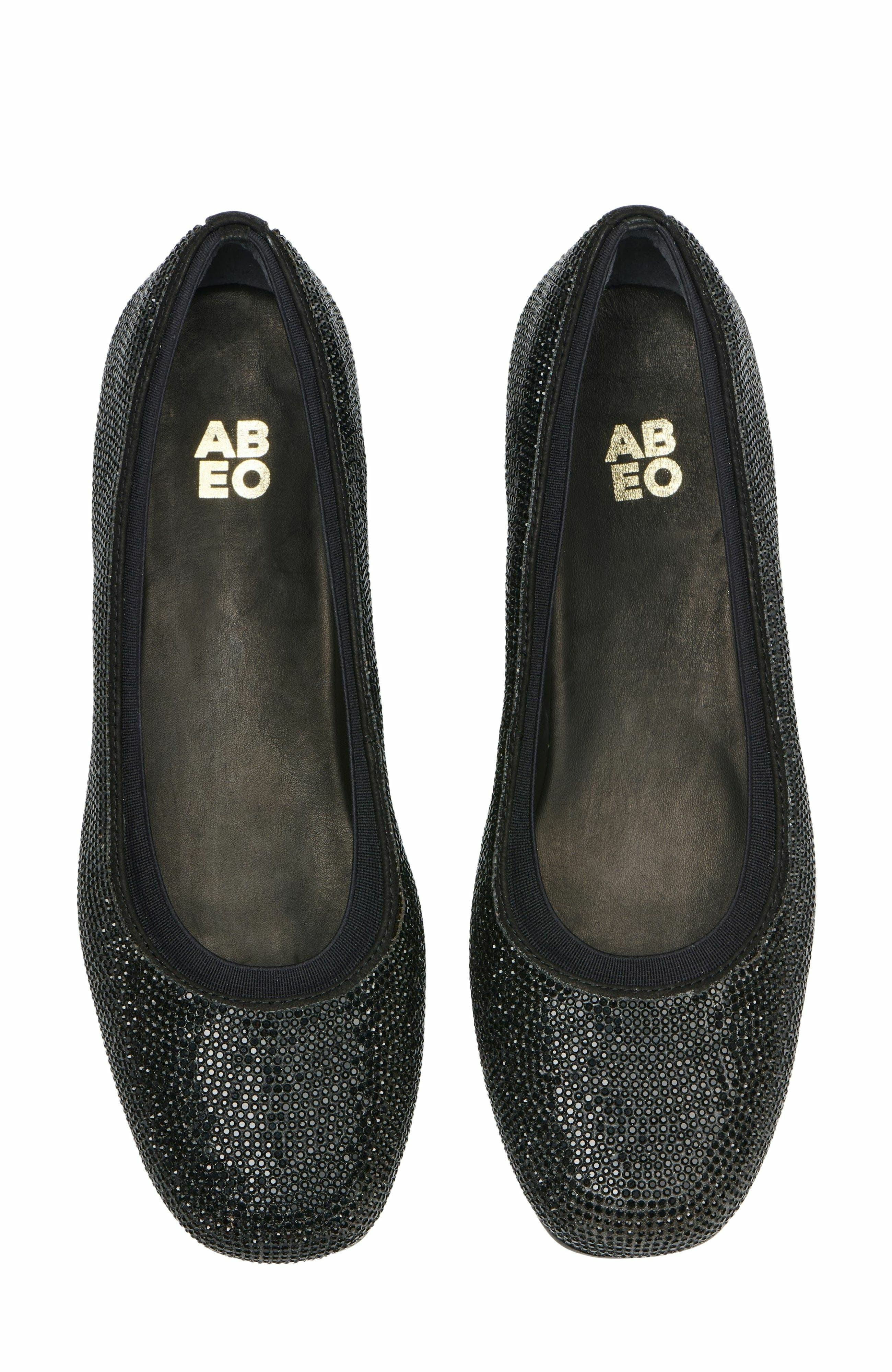 ABEO Cadence Ballet Flat, Alternate, color, Black Sparkle - Metatarsal