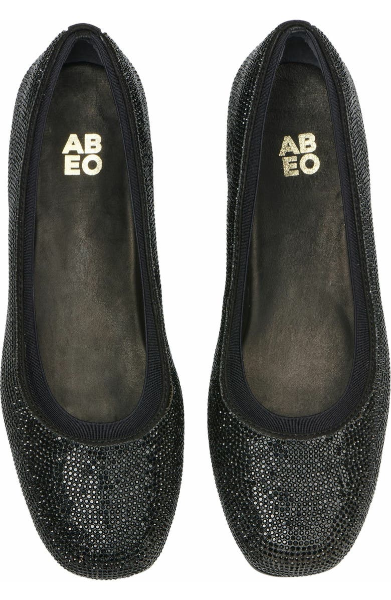 ABEO Cadence Ballet Flat, Alternate, color, Black Sparkle - Metatarsal