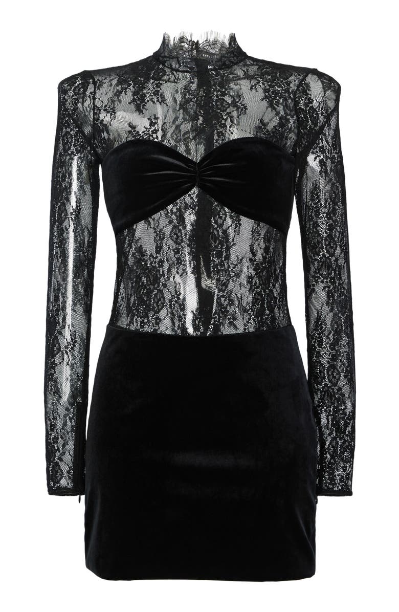 Retrofête Brigette Velvet Lace Dress, Alternate, color, 