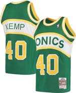 Mitchell & Ness Men's Mitchell & Ness Shawn Kemp Green Seattle SuperSonics Hardwood Classics 1994-95 Swingman Jersey
