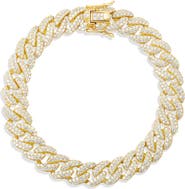 SHYMI Cuban Chain Pavé Bracelet