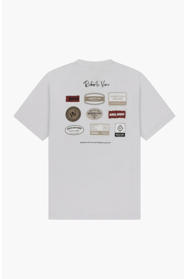 Patches Oversize Cotton Tee, Alternate, color, White