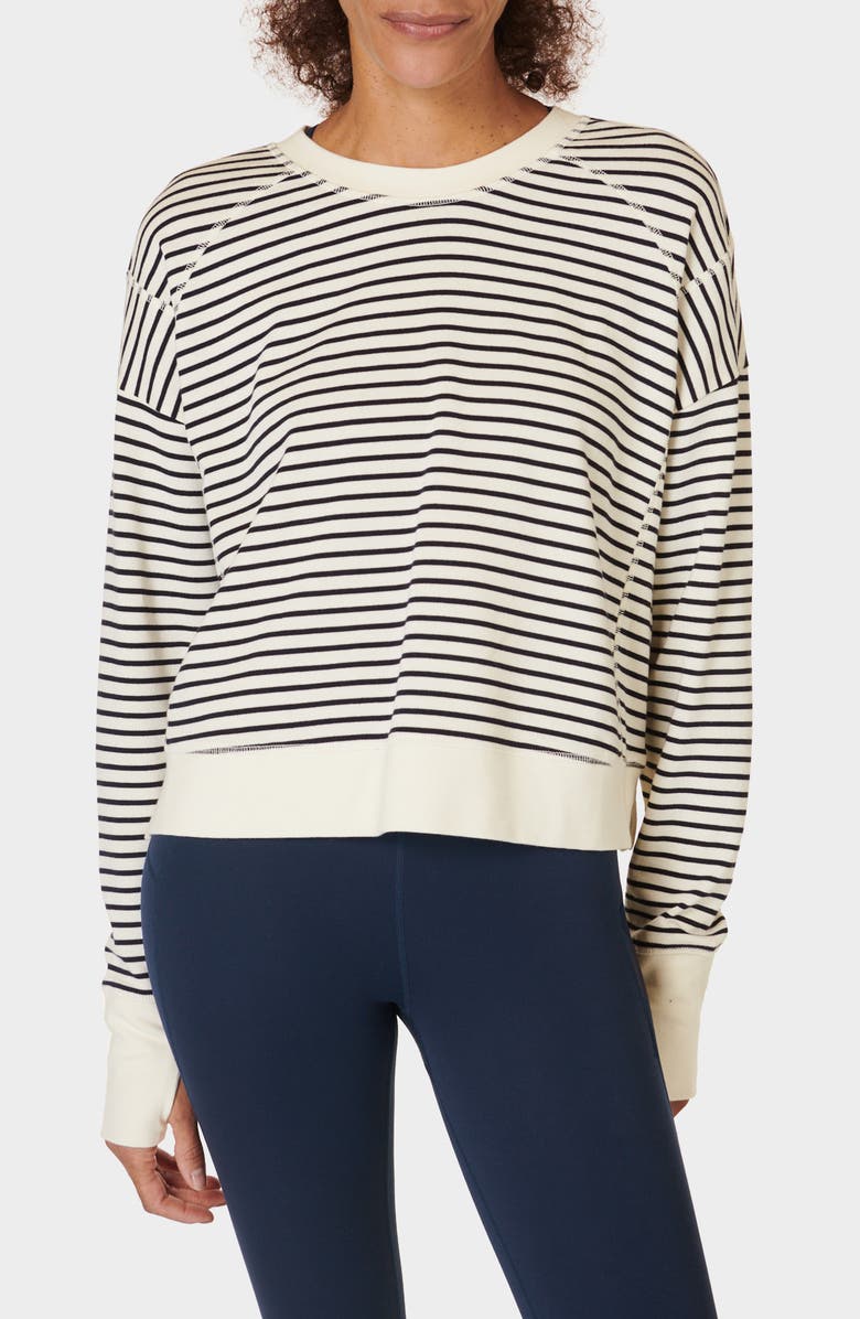 Sweaty Betty After Class Crop Sweatshirt, Main, color, 