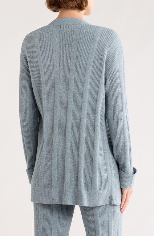 Barefoot Dreams ® Cozychic Ultra Lite® Variegated Rib Open Cardigan In Blue