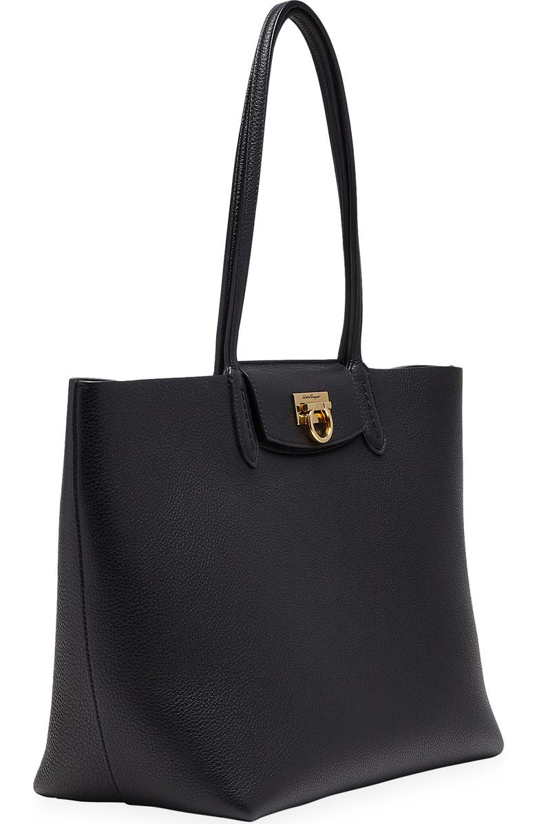 FERRAGAMO Travel Leather Tote, Alternate, color,