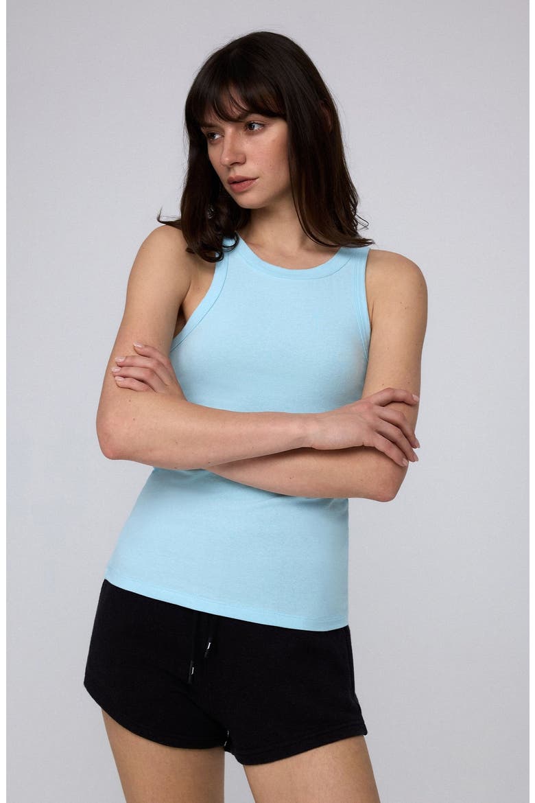 Hemp Essentials Tank, Alternate, color, Sky Blue