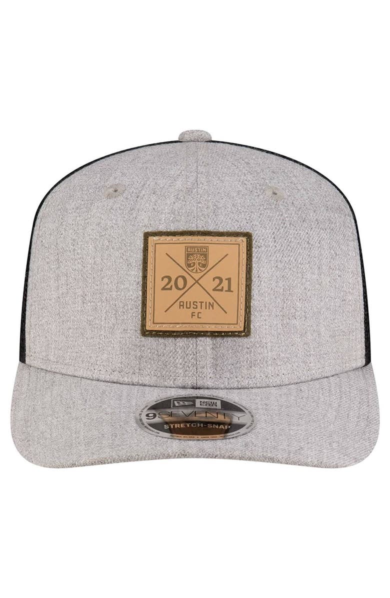New Era Men's New Era Heather Gray Austin FC 9SEVENTY Stretch-Snap Adjustable Hat, Alternate, color, Heather Gray