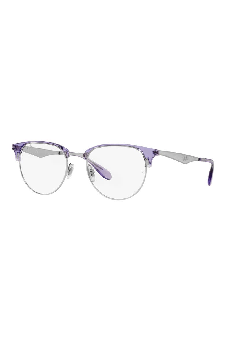 RX6396 53mm Round Optical Glasses, Alternate, color, VIOLET