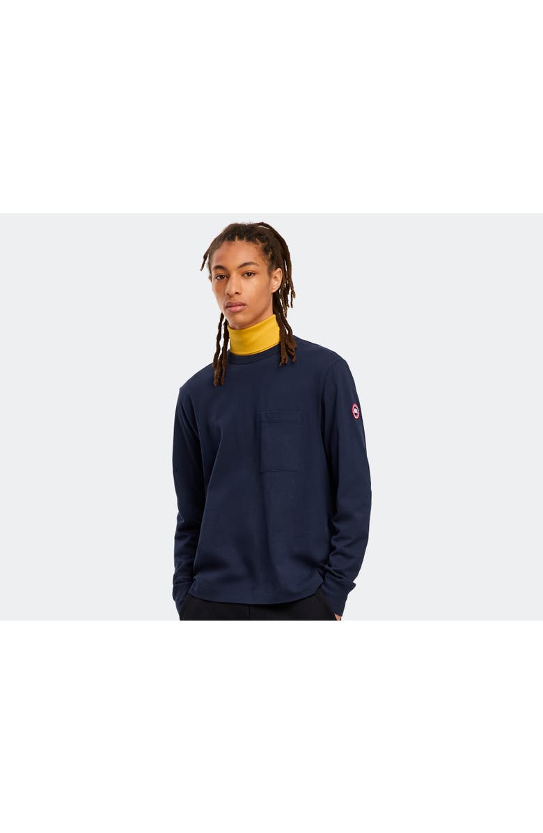 GOOSE Gladstone Long Sleeve T-Shirt, Alternate, color, Atlantic Navy