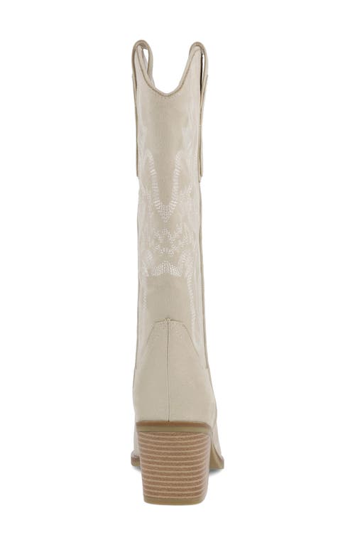 Mia Crosley Western Boot In White