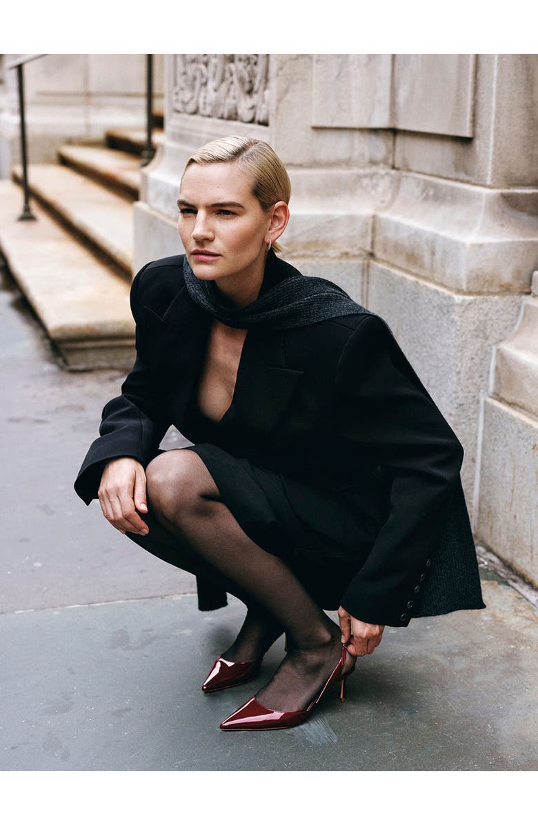 MARION PARKE Classic Slingback 70 Pumps Patent, Alternate, color,