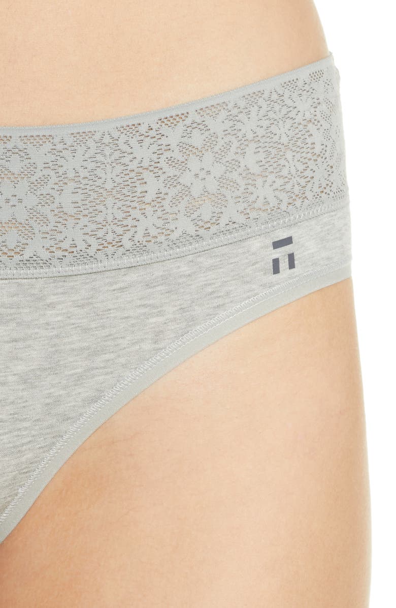 Tommy John Cool Cotton Lace Cheeky Briefs, Alternate, color,