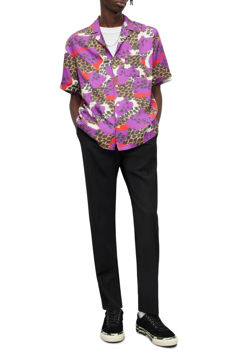 AllSaints Talia Wool Blend Trousers, Alternate, color,