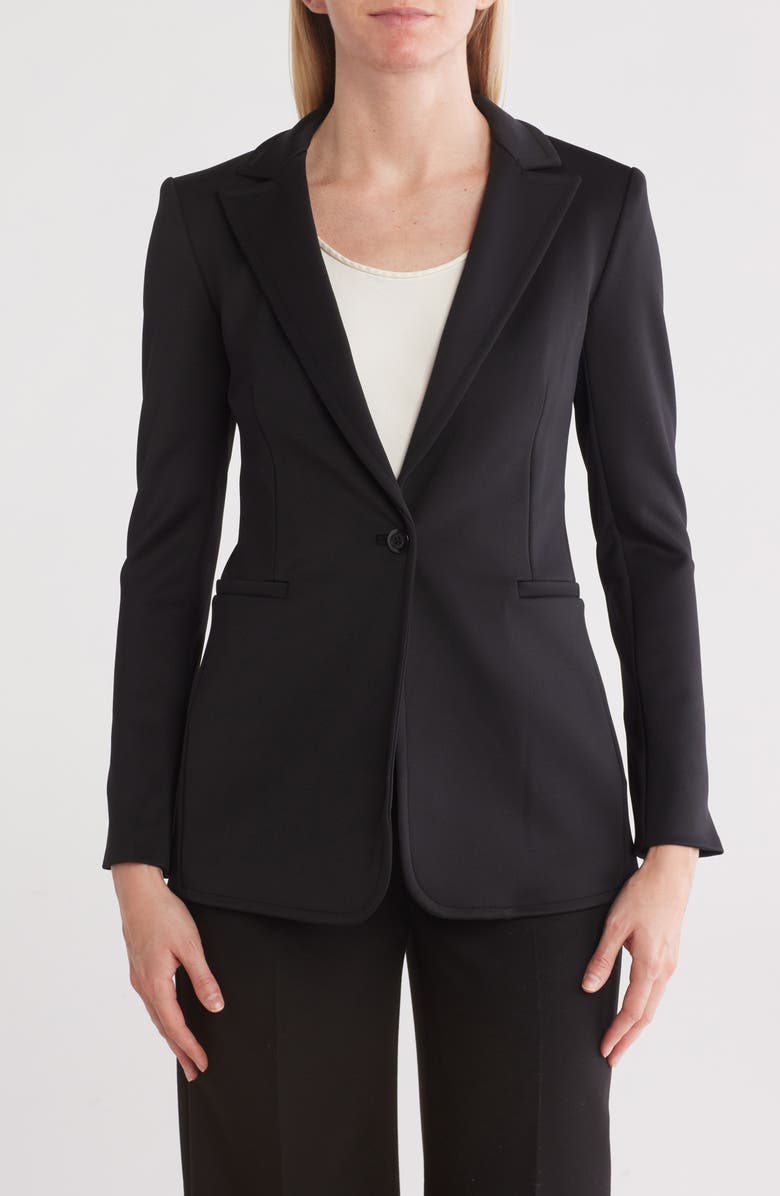 Alice + Olivia Breann Peak Lapel Fitted Blazer, Main, color,