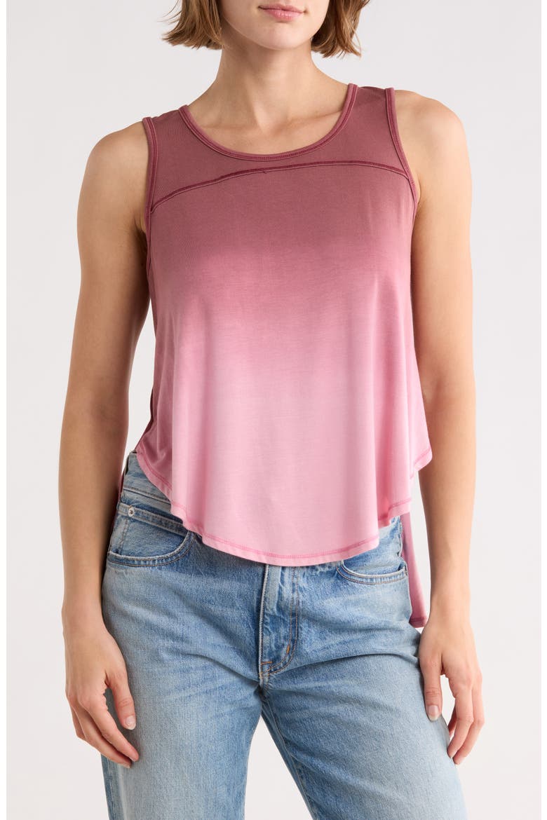 Rounded High-Low Tank, Main, color, RUST