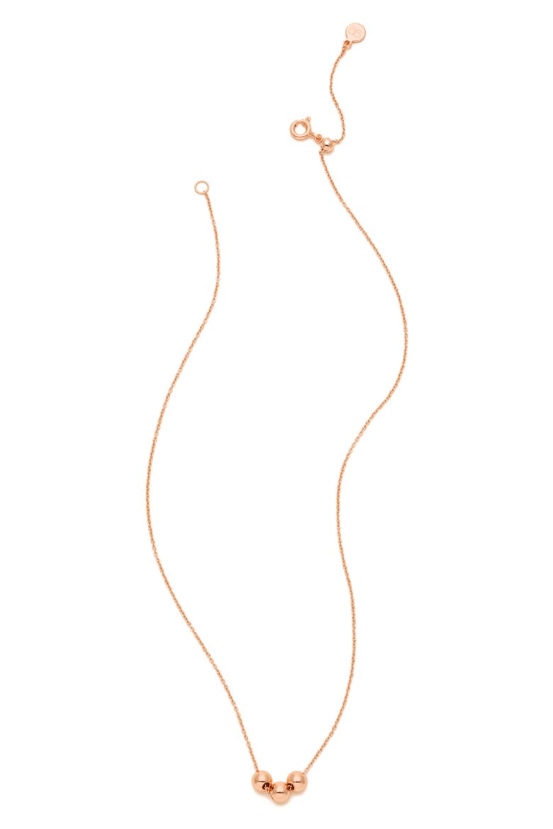 Newport Beaded Necklace, Alternate, color, ROSE GOLD
