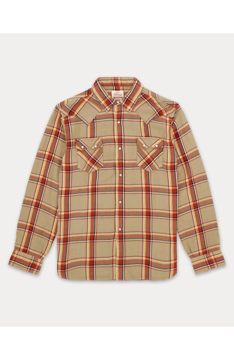 Fortela Josh Tartan Texan Check Shirt, Main, color, Multicolor