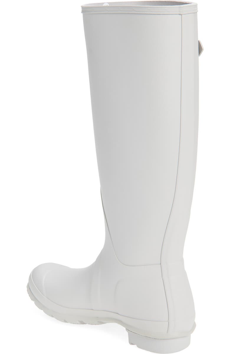 Hunter Original Tall Waterproof Rain Boot, Alternate, color, Light Gray