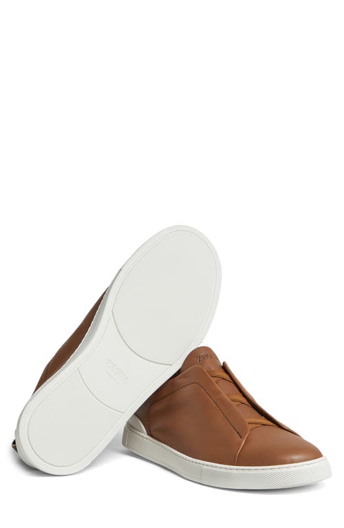 Zegna Triple Stitch Low-top Sneakers In Green