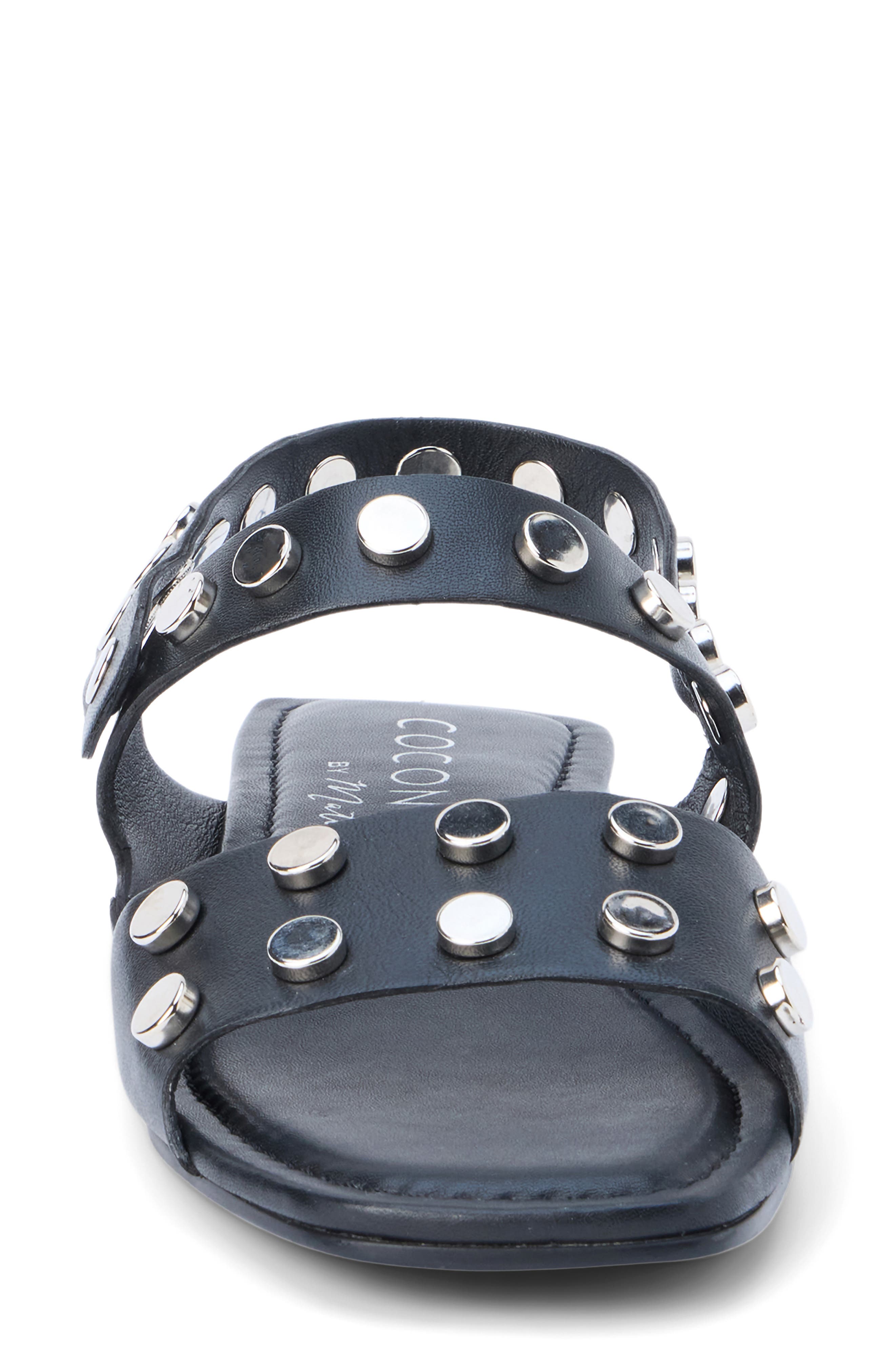 Coconuts by Matisse Kira Quarter Strap Sandal, Alternate, color, Black Leather