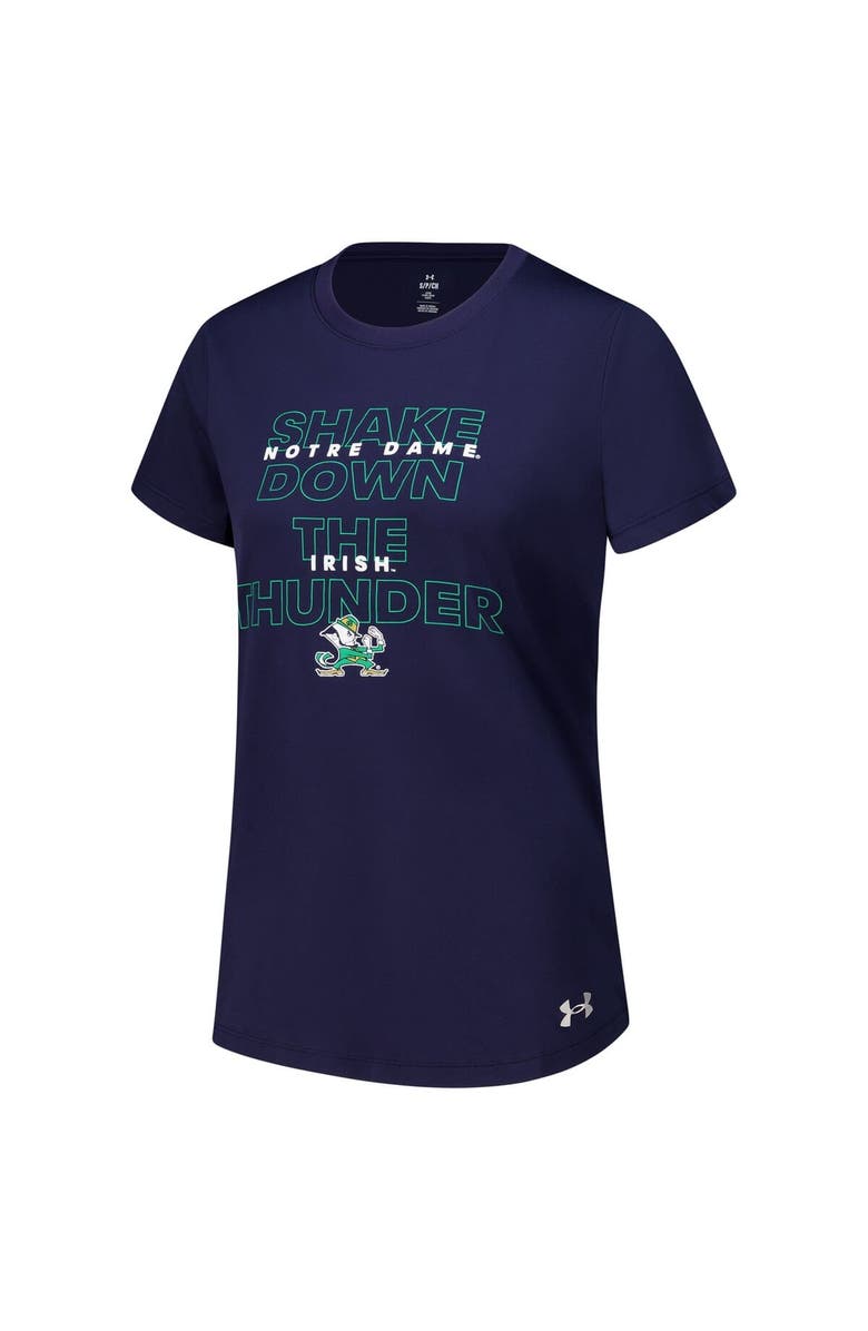 Under Armour Women's Under Armour Navy Notre Dame Fighting Irish Performance T-Shirt, Alternate, color, 