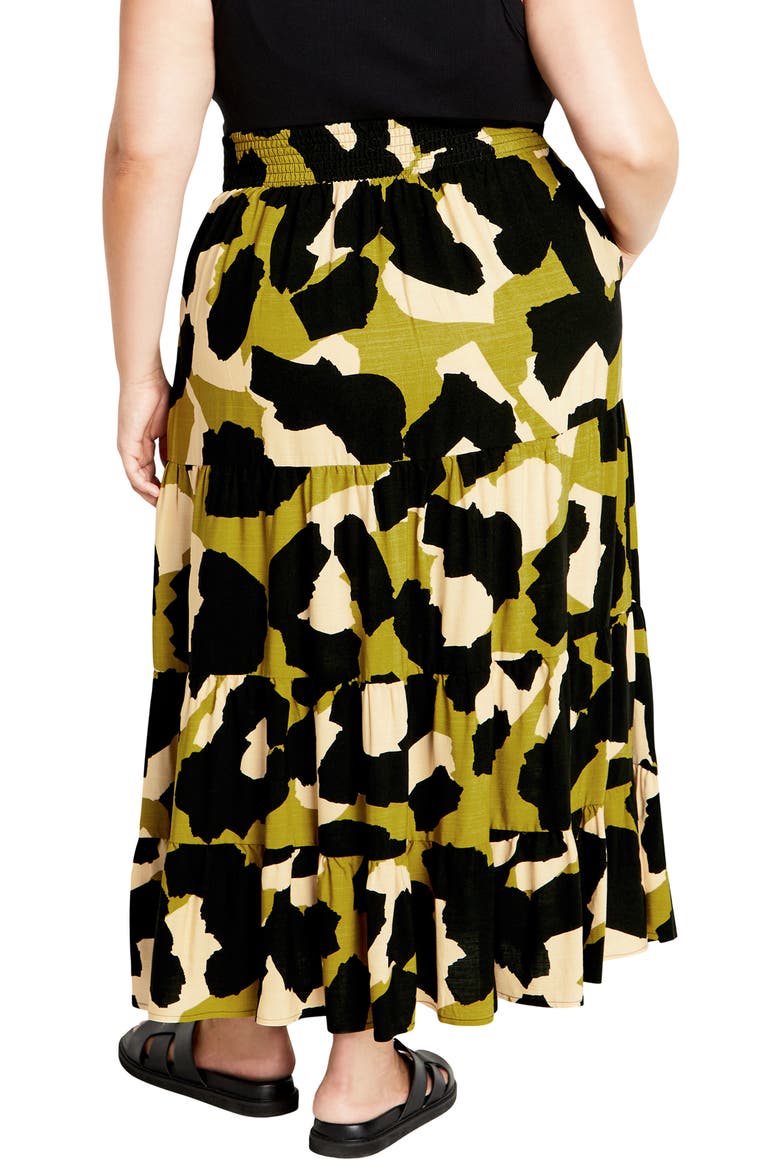 Piper Print Maxi Skirt, Alternate, color, DOWNTOWN