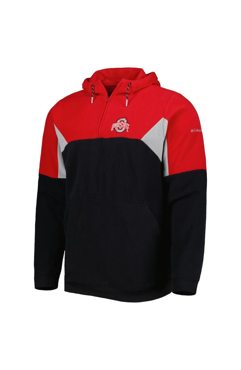 Columbia Men's Columbia Black Ohio State Buckeyes Lodge Quarter-Zip Hoodie, Alternate, color, Black