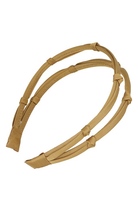 Kristin Satin Double Headband