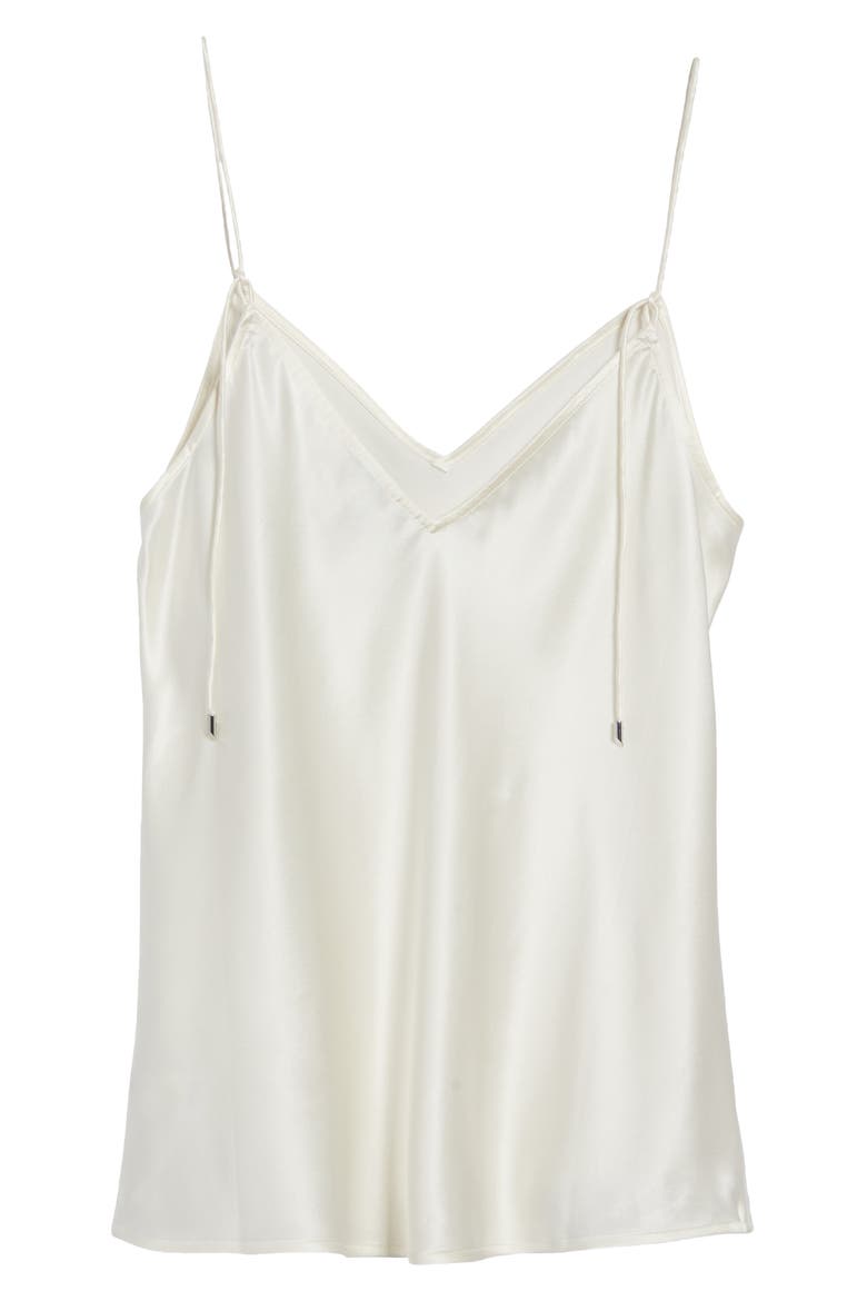 Cicely Silk Camisole, Alternate, color, WHITE